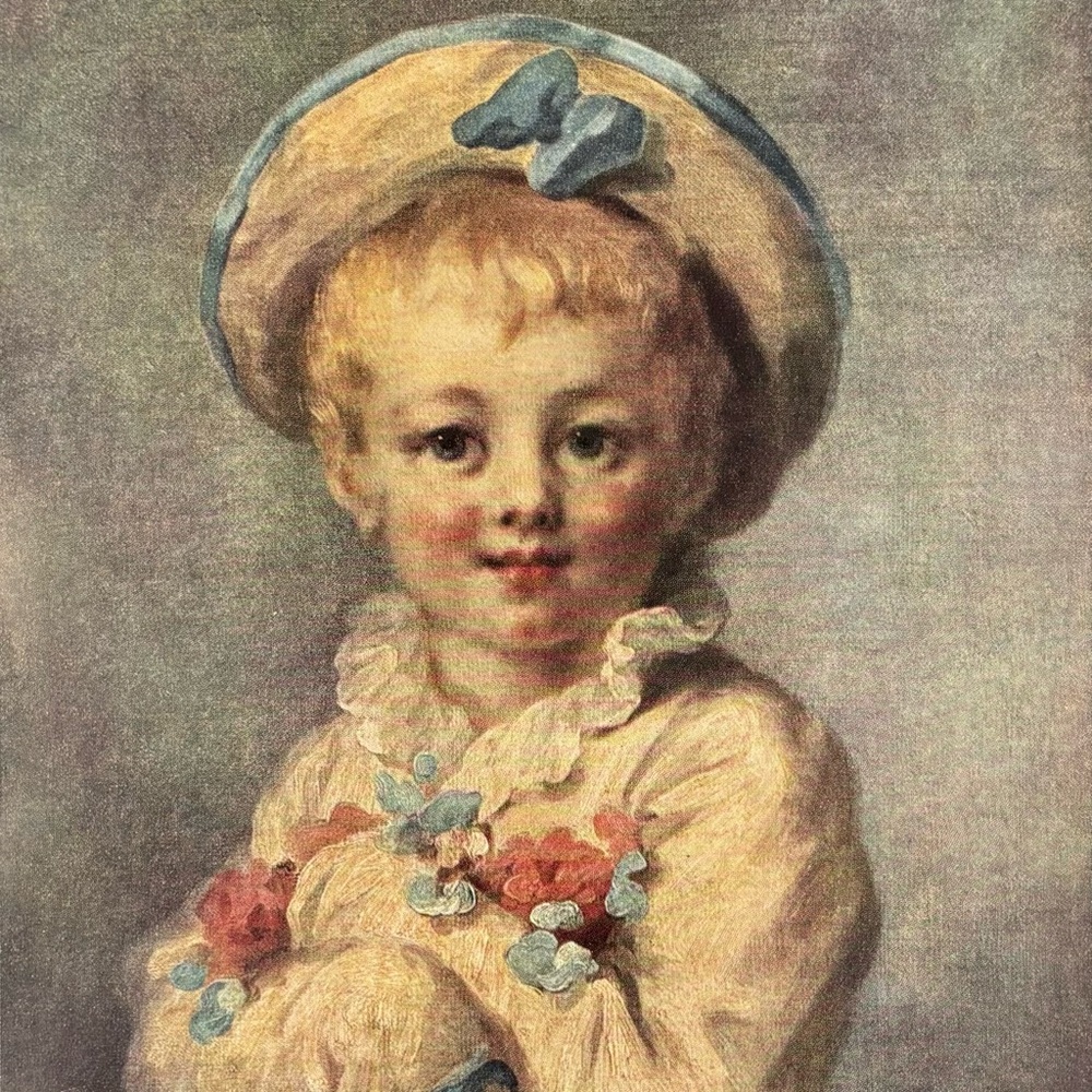 Jean-Honoré Fragonard The Fair-Haired Boy Original Vintage Fine Art Print 1930’s